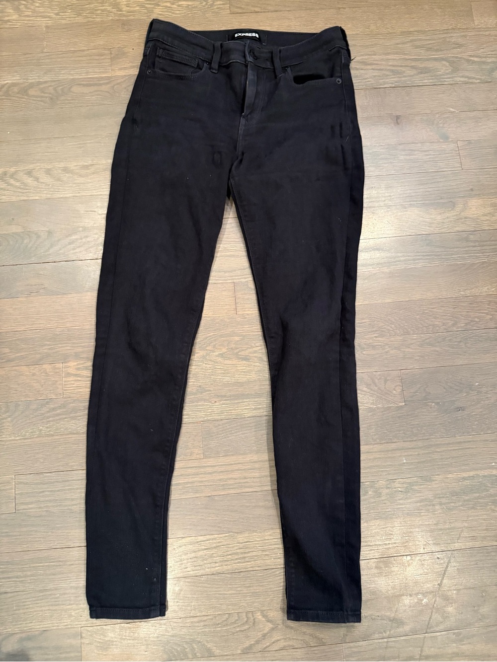 Express Black Stretch Mid-Rise Jeggings Size 2R